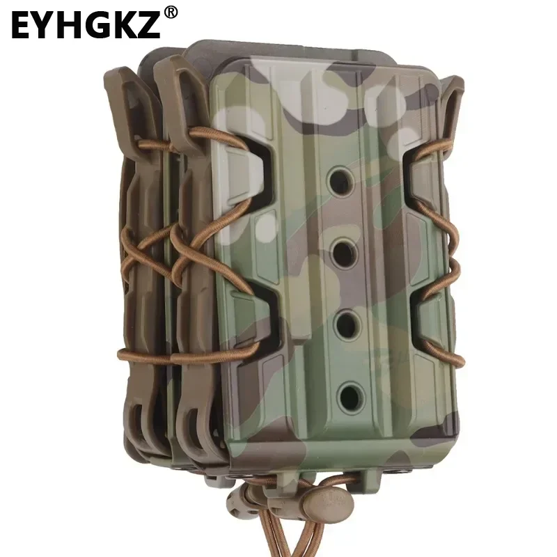 

EYHGKZ 5.56 Magazine Pouch All-terrain Double Mag Hunting Pack CS Shooting Molle System Paintball Accessories Waist Bag Holster