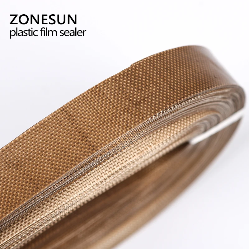 ZONESUN ل ختم آلة 50 قطعة/الوحدة 750*15 مللي متر حزام ل FR-900 /SF-150 الفرقة السدادة/كيس من البلاستيك/البلاستيك فيلم السدادة
