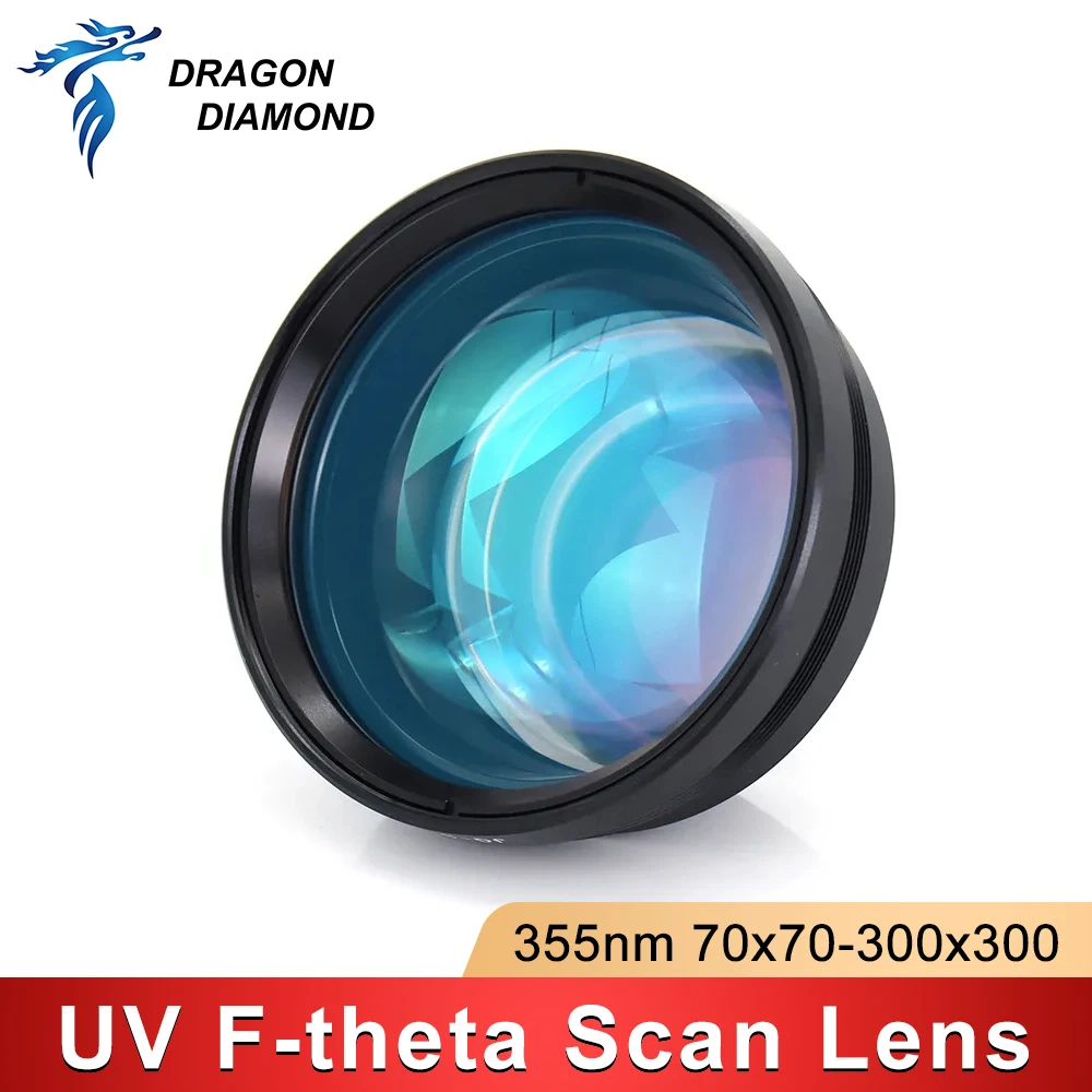 355nm UV F-theta Lens 70*70/110*110/175*175/200*200/300*300mm Working Area M85 Mount Thread for UV Galvo Marking Machine