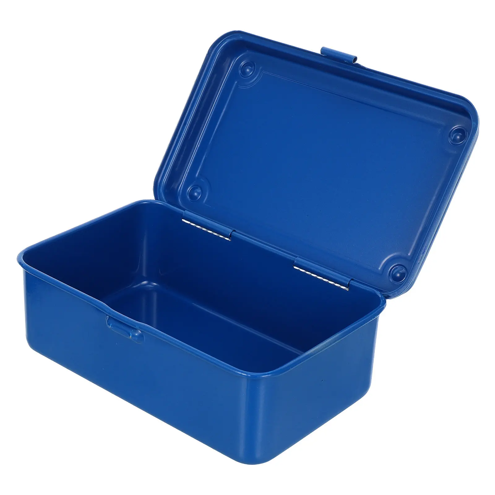 

Vintage Metal Toolbox Small Portable Iron Tool Box Organizer for Home Repair Car Emergency Tools Storage Heavy Duty Tool Chest