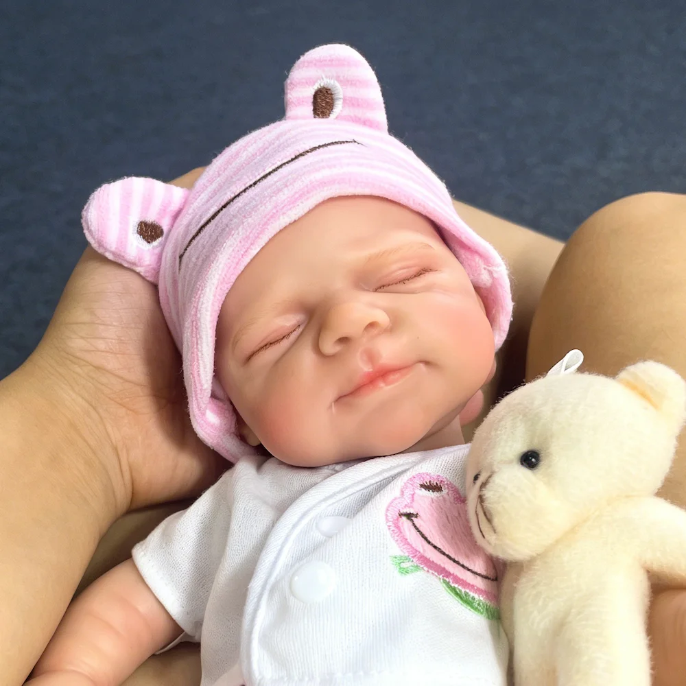 13 Inch Full Silicone Reborn Pascale Doll Soft Solid Silicone Washable Doll Toy Christmas Gift