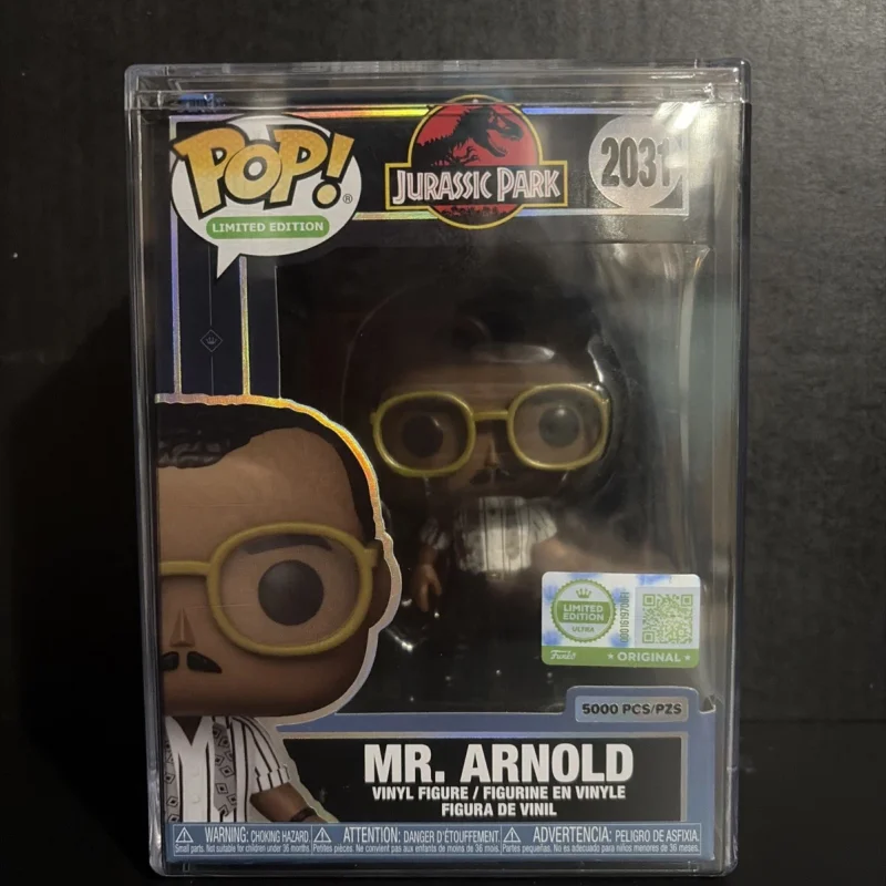 Original Funko Pop !Jurassic Park Mr. Arnold #2031 Figure Doll Decoration Official Limited Edition Model Toys Collection Gift