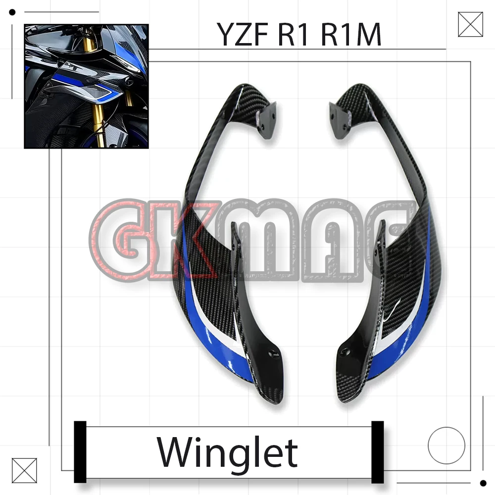 For Yamaha YZF R1 R1M 2020-2027 Motorcycle Modified Side Winglet Air Cutting Fairing Aerodynamic Side Spoiler Accessories