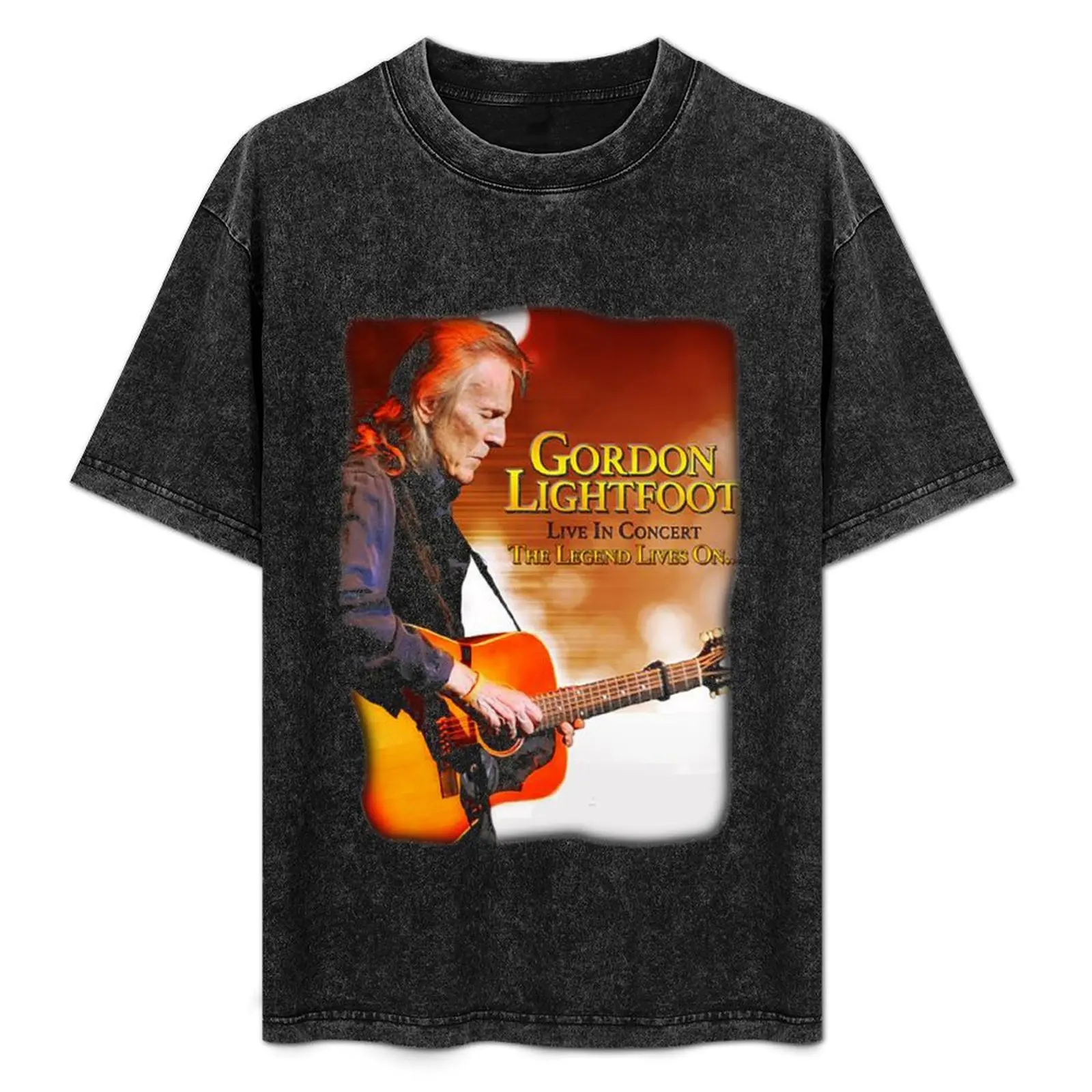 GORDON LIGHTFOOT TOUR 2021 CONCERT T-Shirt tees korean fashion t shirt men