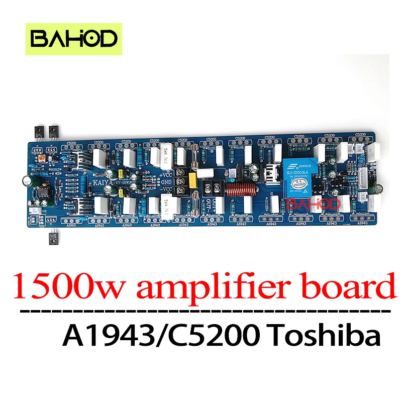 

BAHOD A1943/C5200 Toshiba 1500W HIFI Transistor Amplifier Board Mono High Fidelity Home Power Amplifier +/-40V+/-125V