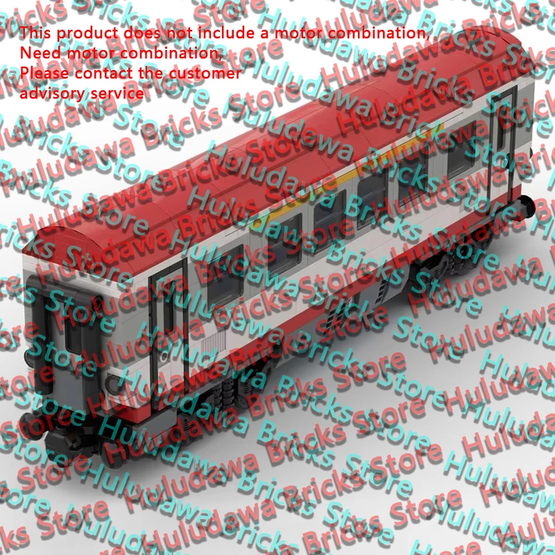 QWERT City Car Model MOC Building Bricks Express Train 1st Class Carriage Modular Technology Gifts Holiday Assemble Children Toy