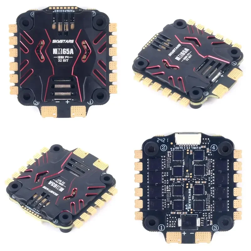 Brand For SKYSTARS KM65 128K F4 32BI 65A 3-6S 4-IN-1 ESC – 30 X 30MM