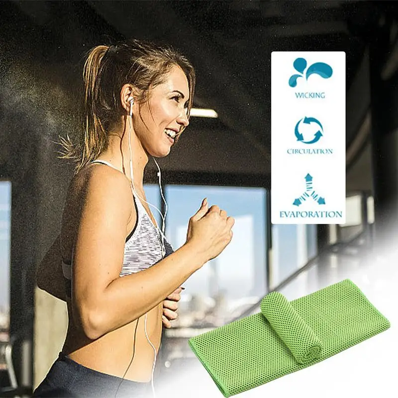 Cold Towels For Hot Weather Summer Cooling Towels For Neck Soft Breathable Cold Towel Instant Cooling Towel For Camping Running