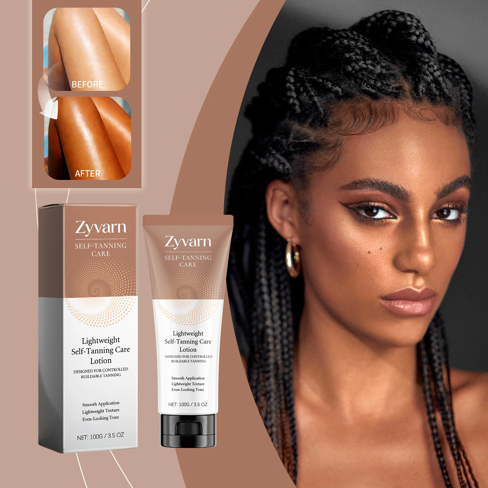 Loción Autobronceadora Suave para una Piel Naturalmente Bronceada