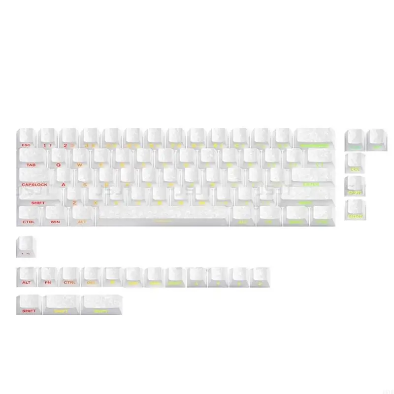 PBTs Backlits Keycaps 82Key Carbon Fiber Texture Original Profile Side Engraved for Mechanical Keyboards Multiple Layouts