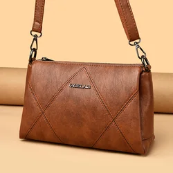 Modna damska torba na ramię w stylu retro portfel wysokiej jakości miękka skóra Crossbody Bolsas luksusowa marka torba o dużej pojemności