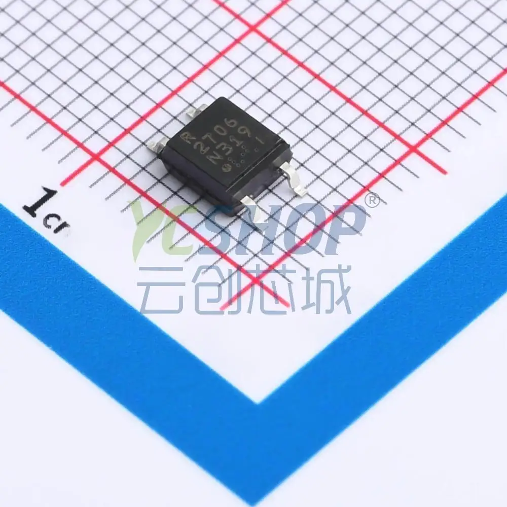 PS2706-1-F3-A Darlington Phototransistor Optocoupler 3750Vrms Isolation 4-SMD Surface Mount