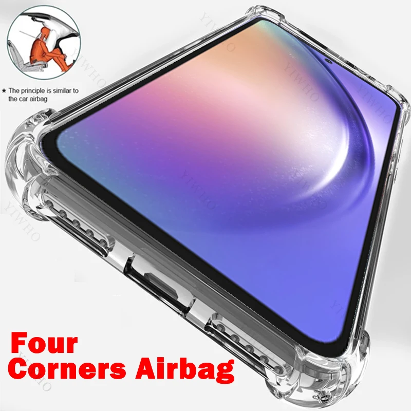 Clear Phone Case for Samsung Galaxy A54 SM-A546V TPU Thickened Transparent Case for Samsung A 54 Anti-scratch Shockproof Covers