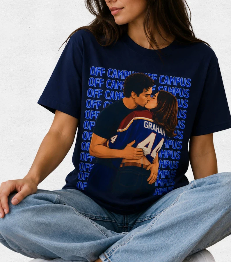 Off Campus Movie Tour Graphic Tee The Deal Garrett Graham T-shirt Romance Apparel Men Women Harajuku Trendy Streetwear Tee Tops