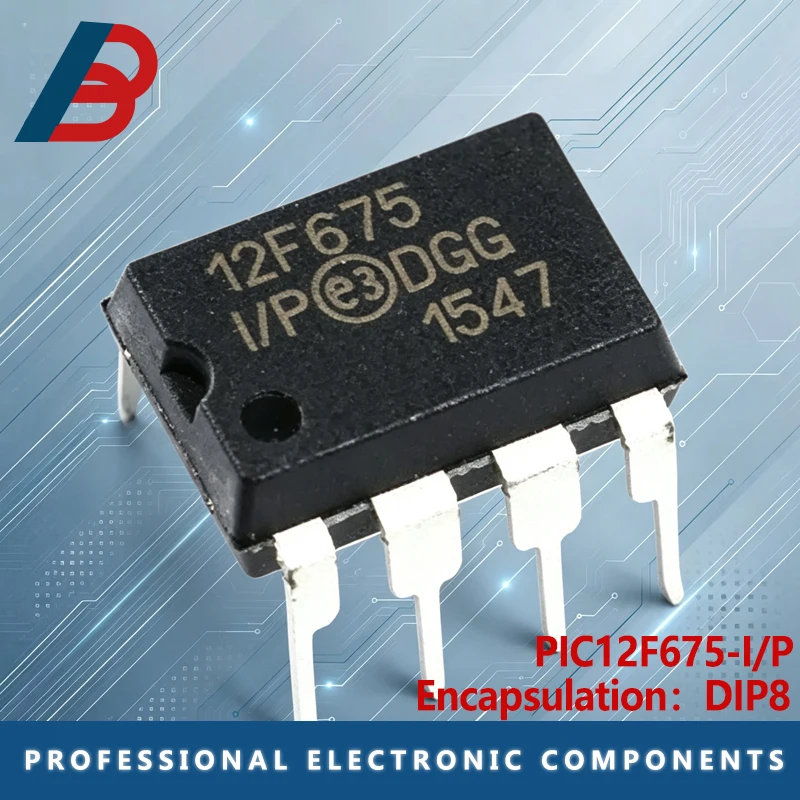 10PCS~100PCS/LOT Directly inserting PIC12F675-I/P 8-bit flash microcontroller microcontroller DIP-8