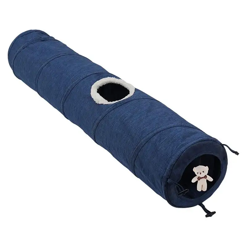 

Interactive Pet Tunnel Foldable Tube Tunnel For Outdoor Indoor Dog Playing Small Animal Exercise Habitat Decor All-Season Pet