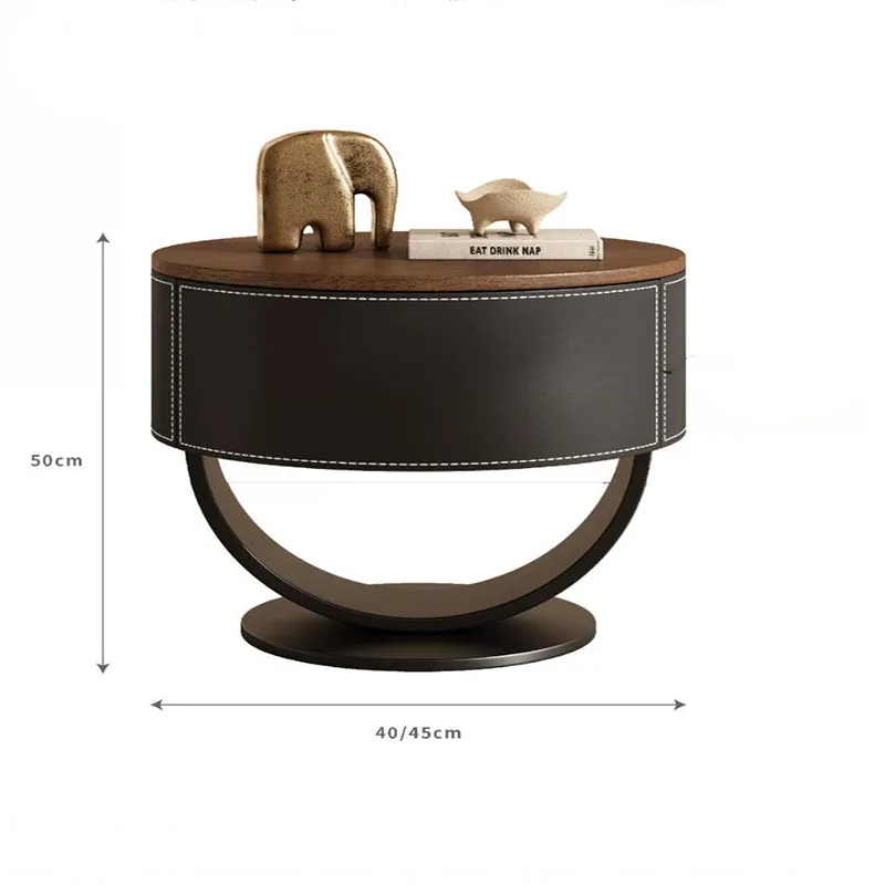 Vintage Storage Nightstand Luxury Modern Nordic Aesthetic Trendy Display Nightstand Comodini Bedroom Furniture