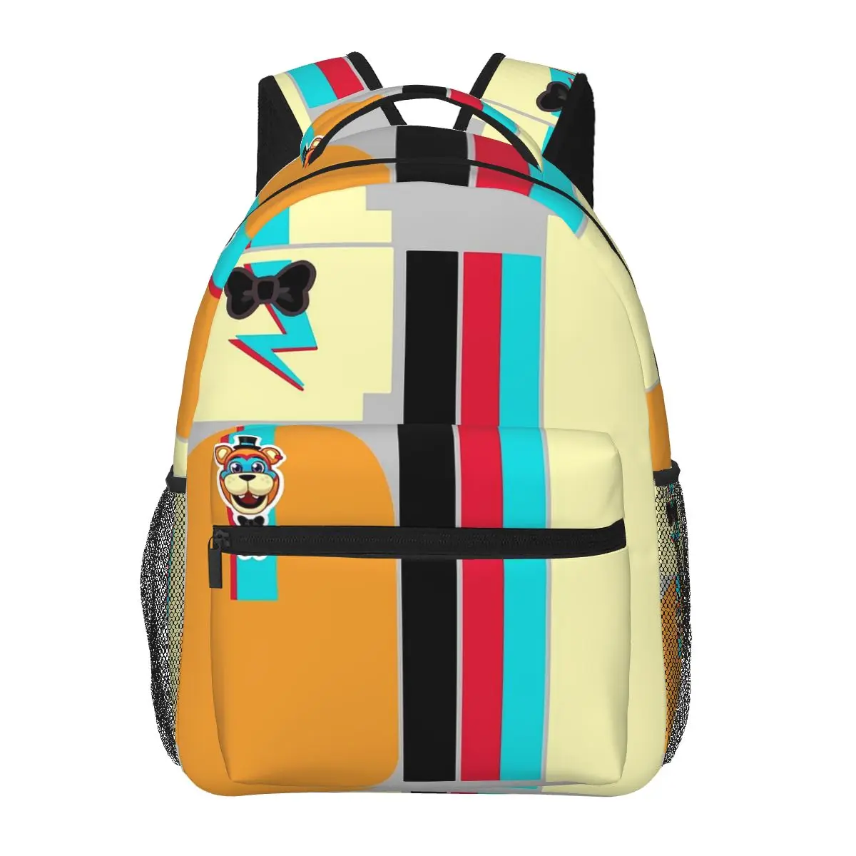 Glamrock Freddy Fazbear Entertainment Backpacks Boys Girls Bookbag Students School Bags Cartoon Travel Rucksack Shoulder Bag