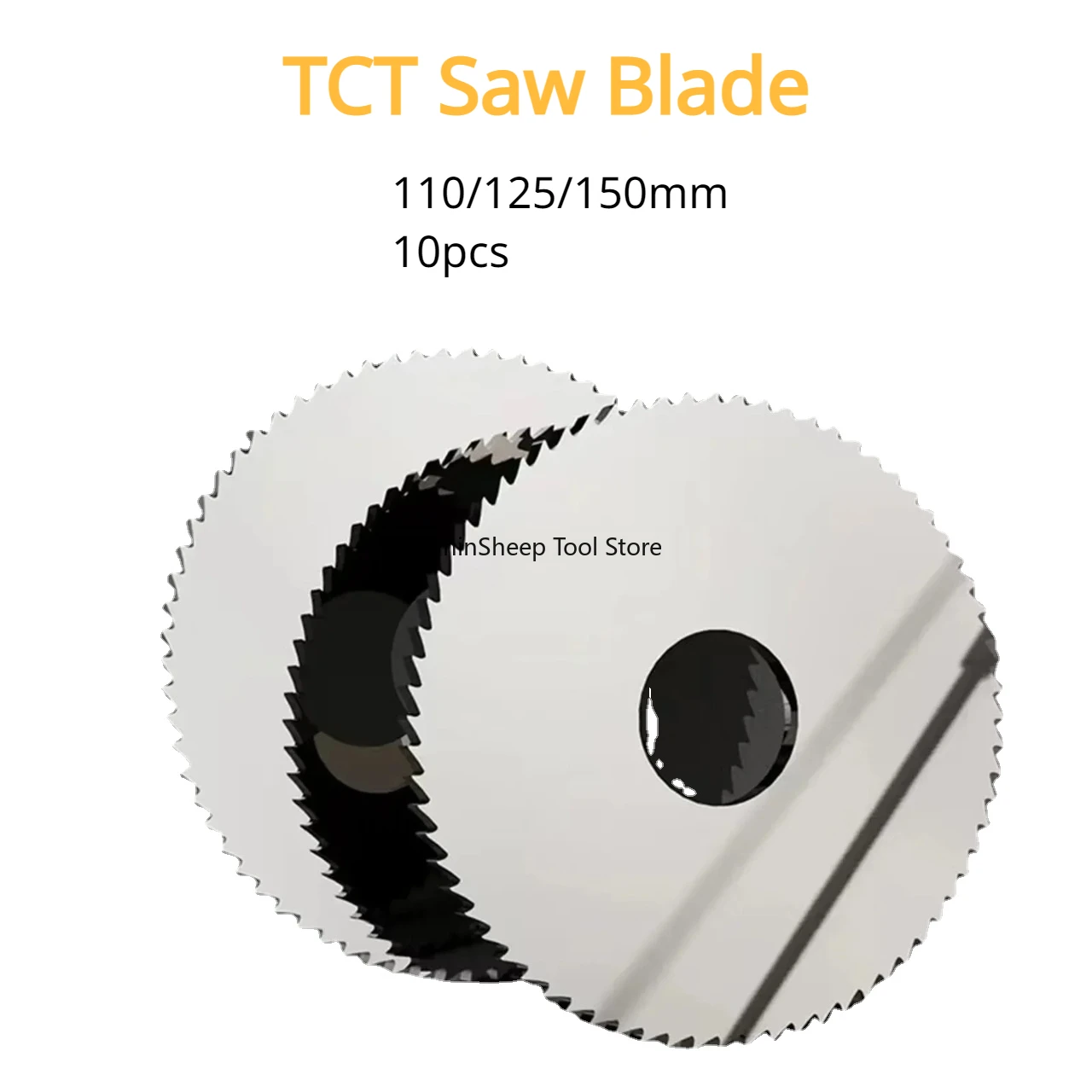 110/125/150mm 10pcs TCT Circular Saw Blade Milling Cutter Slotting Cutting Discs Tools Tungsten Carbide Slitting Metal Steel