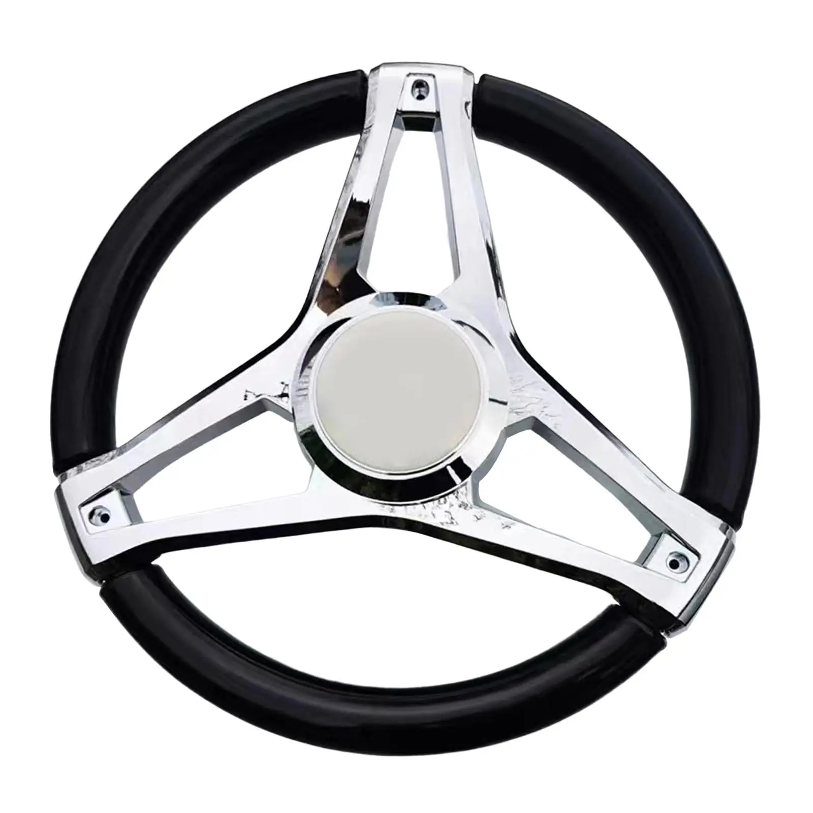 

Steering Wheel 350mm Durable Waterborne Vehicles for Marine Vessels Yacht Pontoon Boat