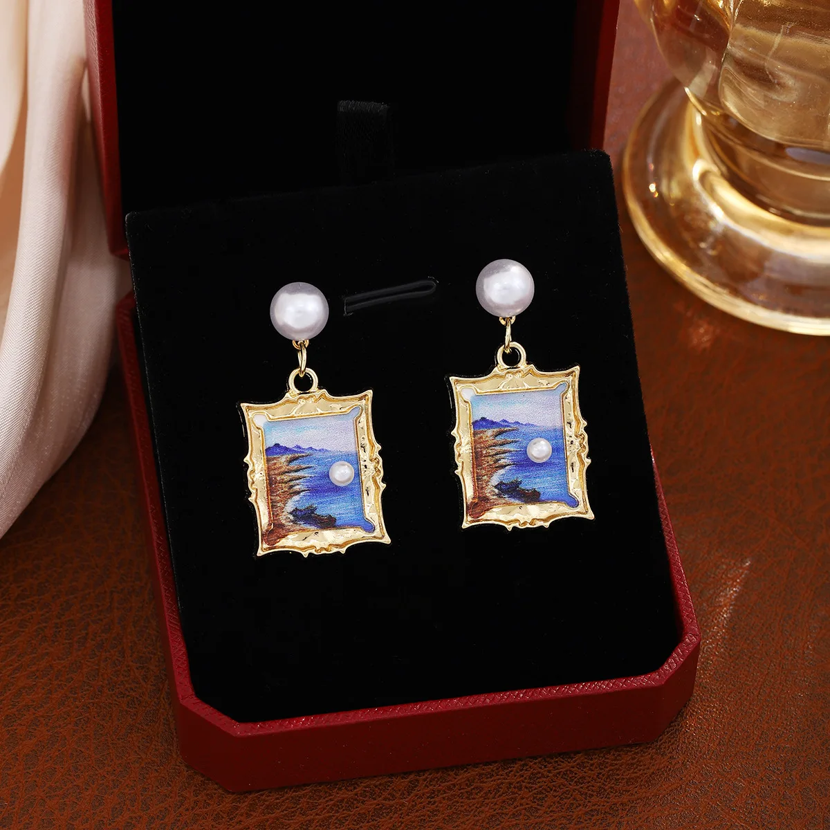 

French-Style Drip-Design 3D Flower Earrings: Fresh, Sweet, and Luxe-Chic Forest-Inspired Earrings with Elegant Style