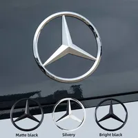 9cm ABS Car stickers Car Rear Decal Trunk Emblem Sticker For Mercedes Benz S320 W164 W203 W204 W168 C180 E320 A200 CLA CLK CLS