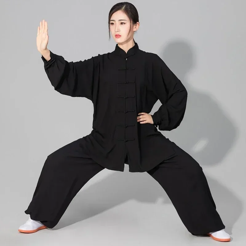 

Women's Men's Soft Cotton Tai chi Suit Kung fu Wushu Martial Arts Uniform Wing Chun Jacket Pants