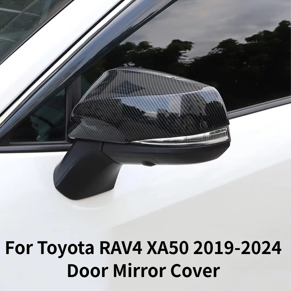 Car Upgrade For Toyota RAV4 XA50 2019-2024 Hybrid Side Mirror Cover Rearview Molding Trim Shell Accessories