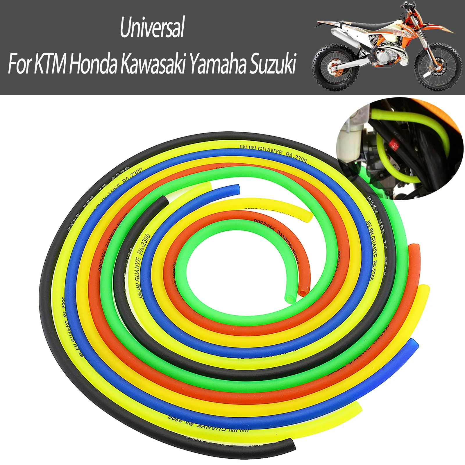 Anti-Leakage Petrol Fuel Hose Tube Replacement Pipeline For Motorcycle Dirt Bike Racer Multiple Length Available 1 3 5 Meter
