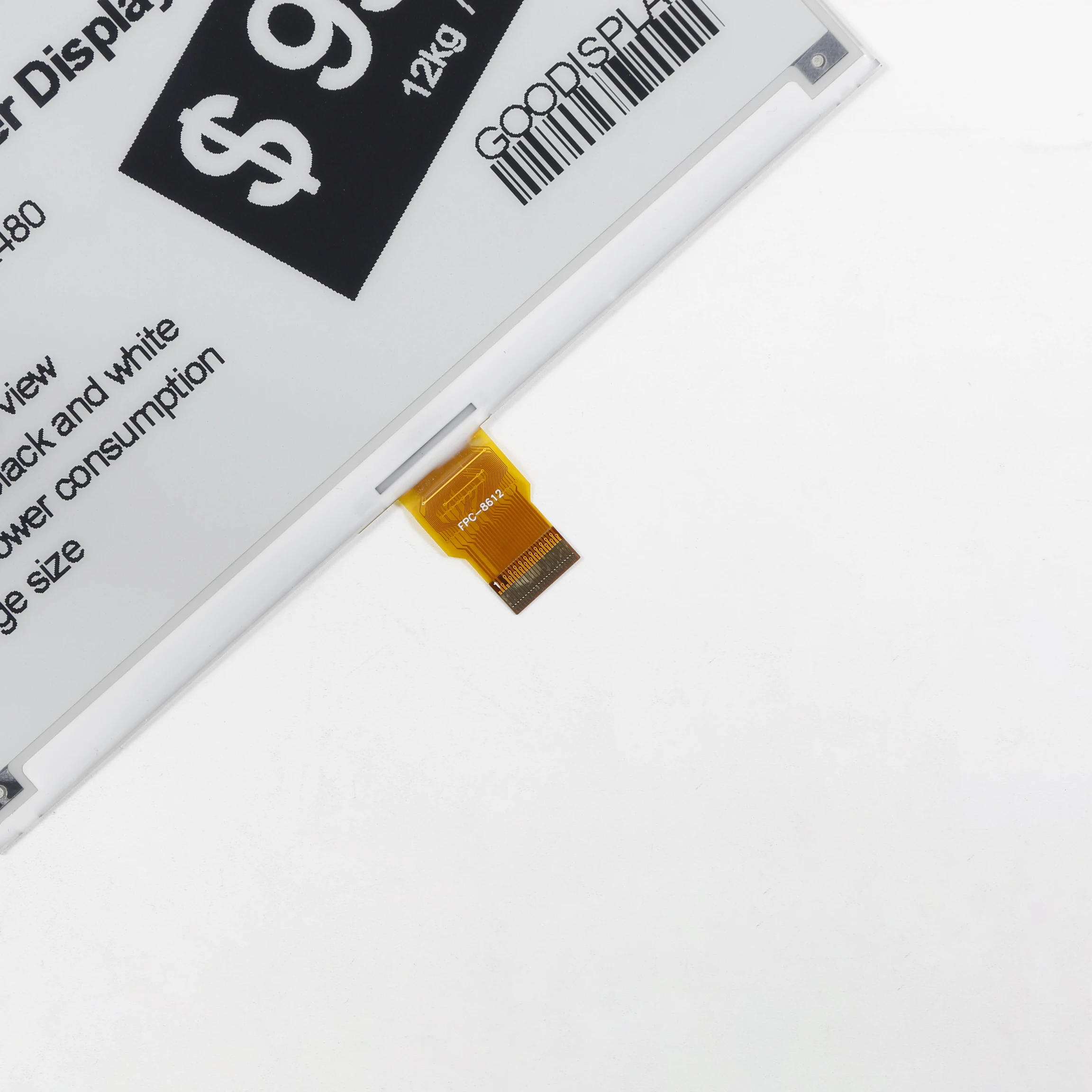 7.5 inch Electronic Paper Ink Screen 800x480 Resolution Black And White EPD E-Paper UC8179 Driver SPI Interface 24Pin