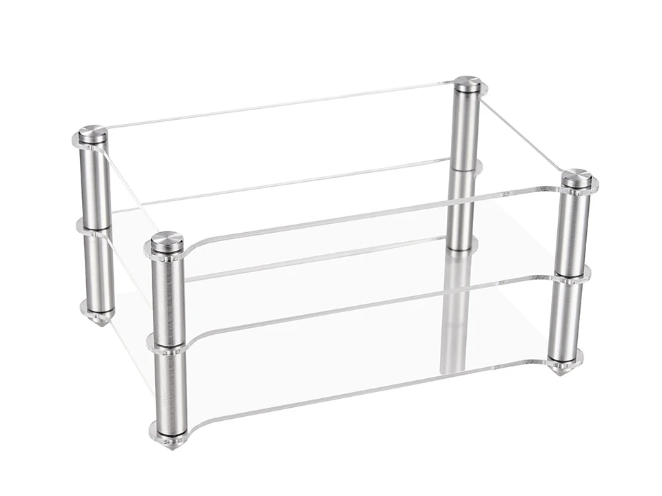 Acryl-Aluminiumlegierungs-Rack HIFI-Decoder-Verstärker Kopfhörerverstärker Doppelschichtiger Aufbewahrungsständer – Detail 6