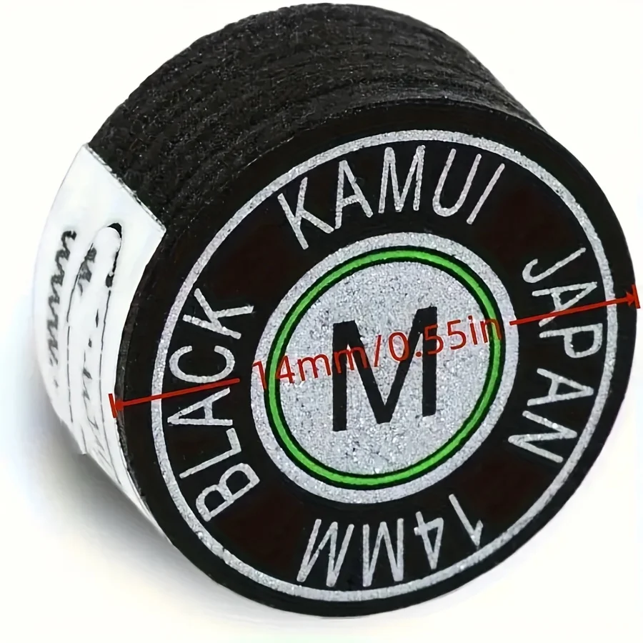 

1 шт., профессиональный наконечник для бильярдного кия-14 мм, высококачественная черная сменная головка для снукера и бильярдных киев, прочный аксессуар для игровой комнаты