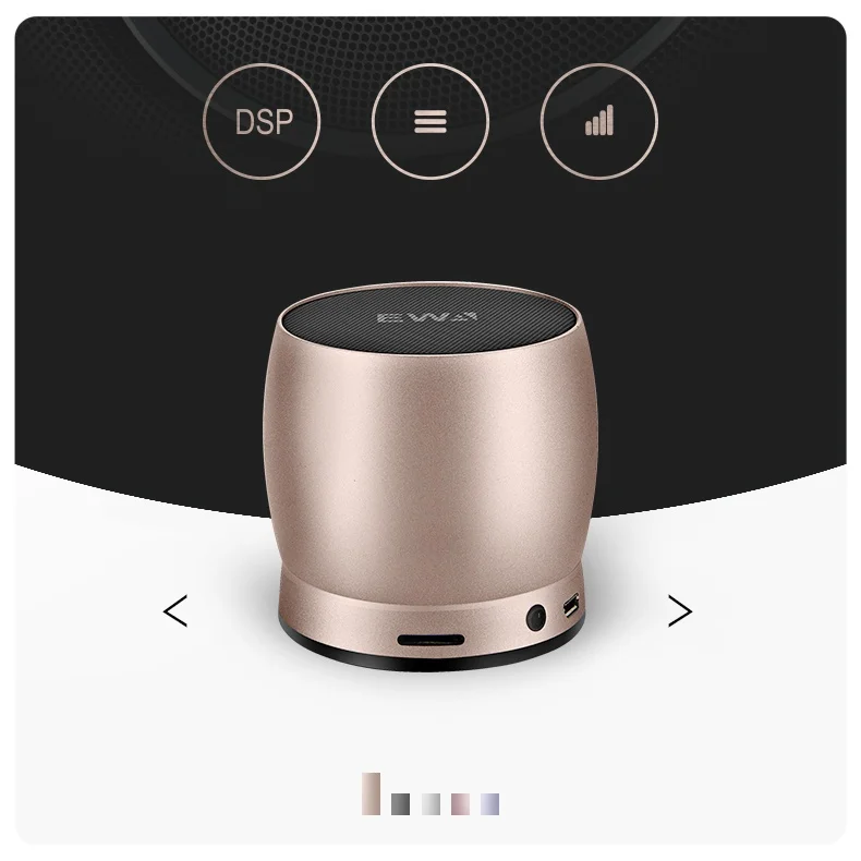 رائجة البيع EWA A150 IPX6 مقاوم للماء مكبر صوت صغير محمول BT مضخم صوت قوي للغاية مكبرات الصوت استخدام الكمبيوتر 5 واط طاقة الإخراج