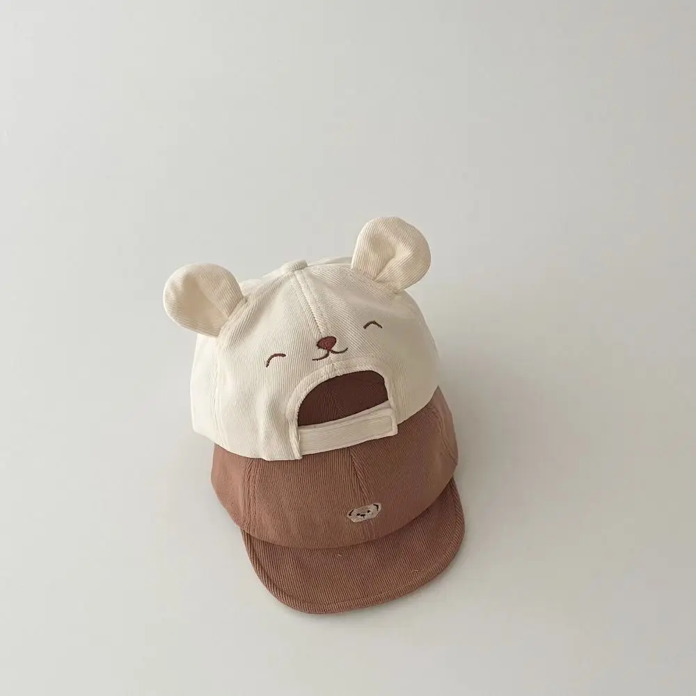 

Fashion Cartoon Children Sun Hat Outdoor Korean Baby Hat Cute Bear Boys and Girls Infant Cap