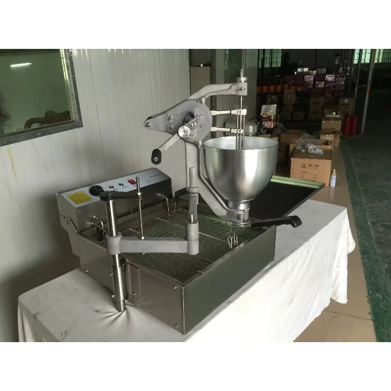 Automatic Electric Tabletop Donut Maker Machine High Efficiency Donut Making Equipment With Constant Temperature Frying System