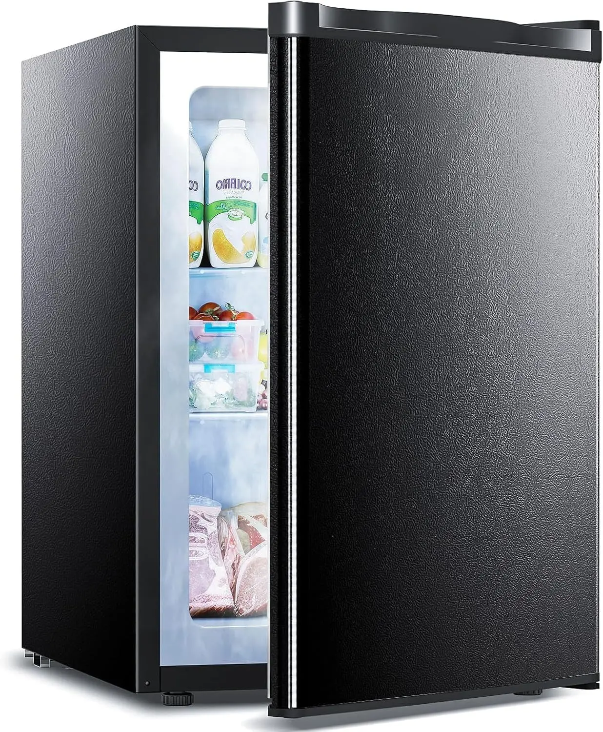 Congelador vertical de 3,0 pés cúbicos, mini freezer com 7 termostatos ajustáveis, prateleiras removíveis, porta reversível para casa/dormitório/apartamento