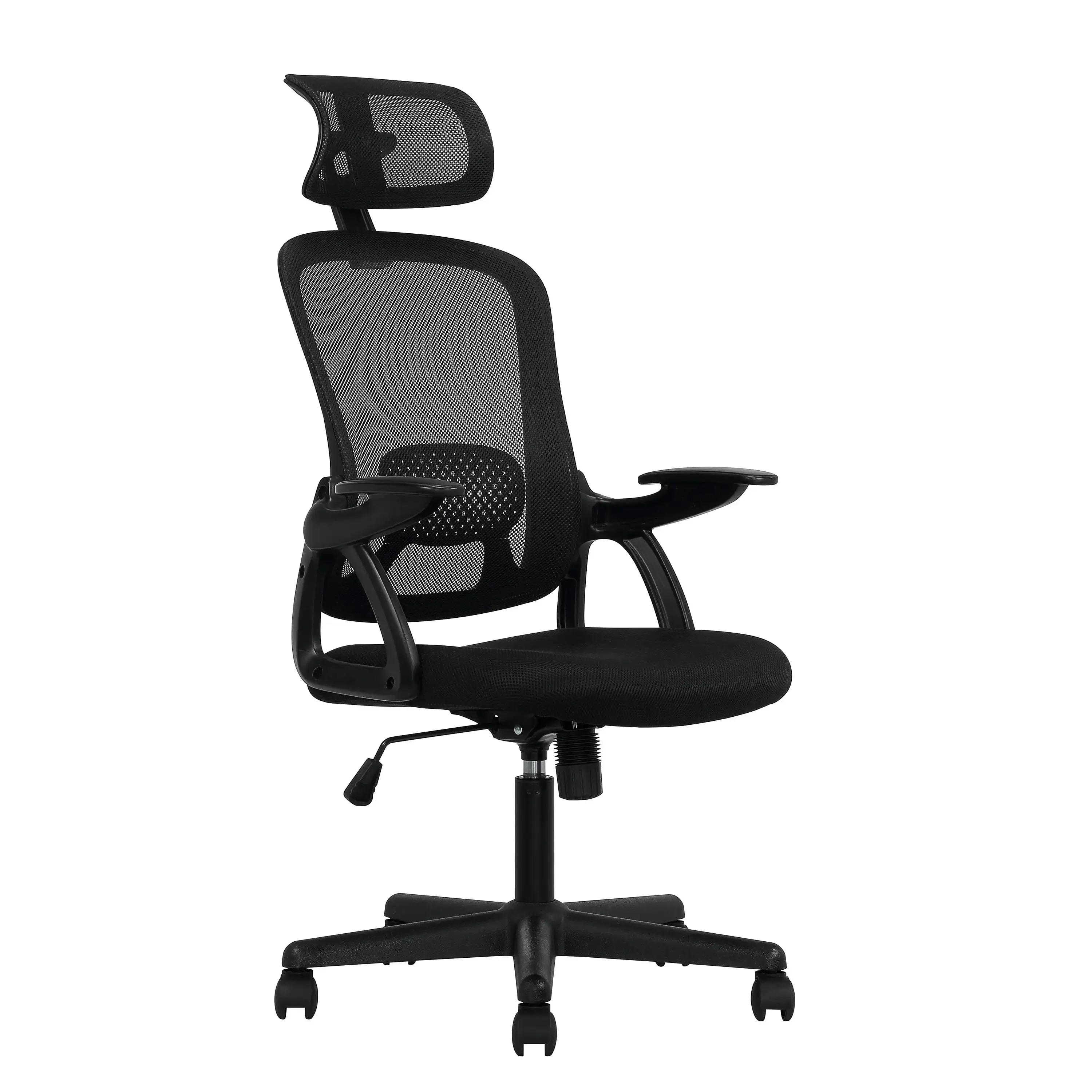 

Mainstays Ergonomic Office Chair with Adjustable Headrest, Black Fabric, 275 lb capacity