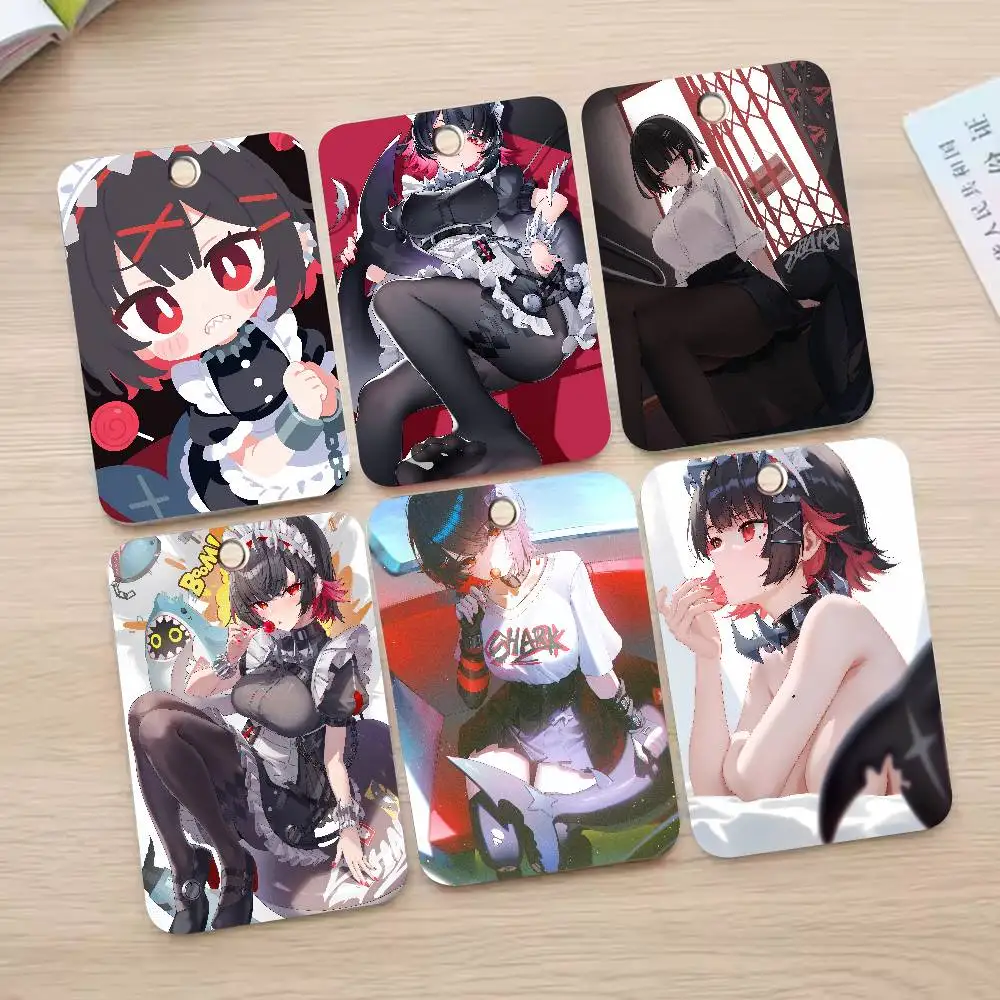 

Kawaii Hot Girl Ellen Joe Прямоугольный чехол для удостоверения личности Брелок для ключей Сумка для ключей Кольцо для ключей Кожаный держатель для карт Брелок для ключей Доступ