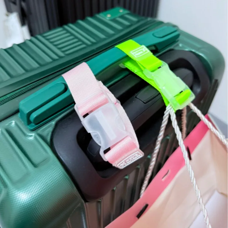

1 шт., 21 см, регулируемые ремни для багажа, нейлоновые аксессуары для багажа, подвесные ремни с пряжкой, ремни для чемодана, сумки, крючки с замком для ремня, дорожные