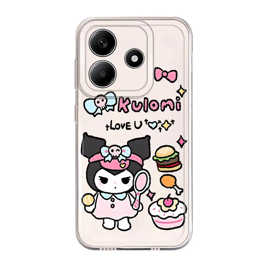 Funda de teléfono suave para Xiaomi Poco X3 NFC X3 Pro lindo Sanrio Kuromi