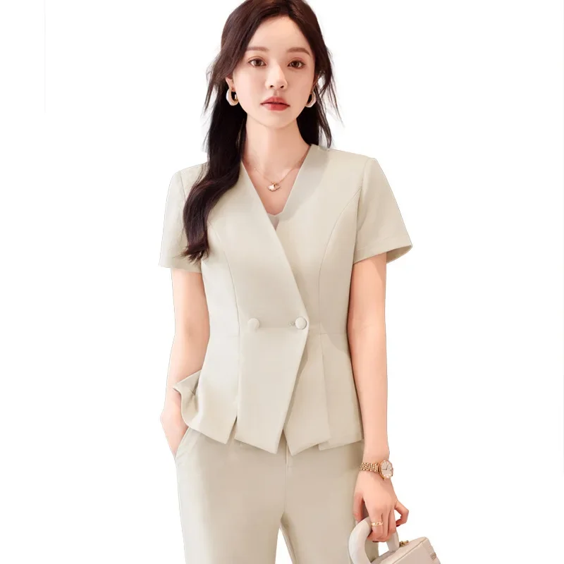 

Pop Ladies Elegant Styles Women Business Suits With Skirt And Tops OL Office Work Wear Professional Blazers Career Clothing Set