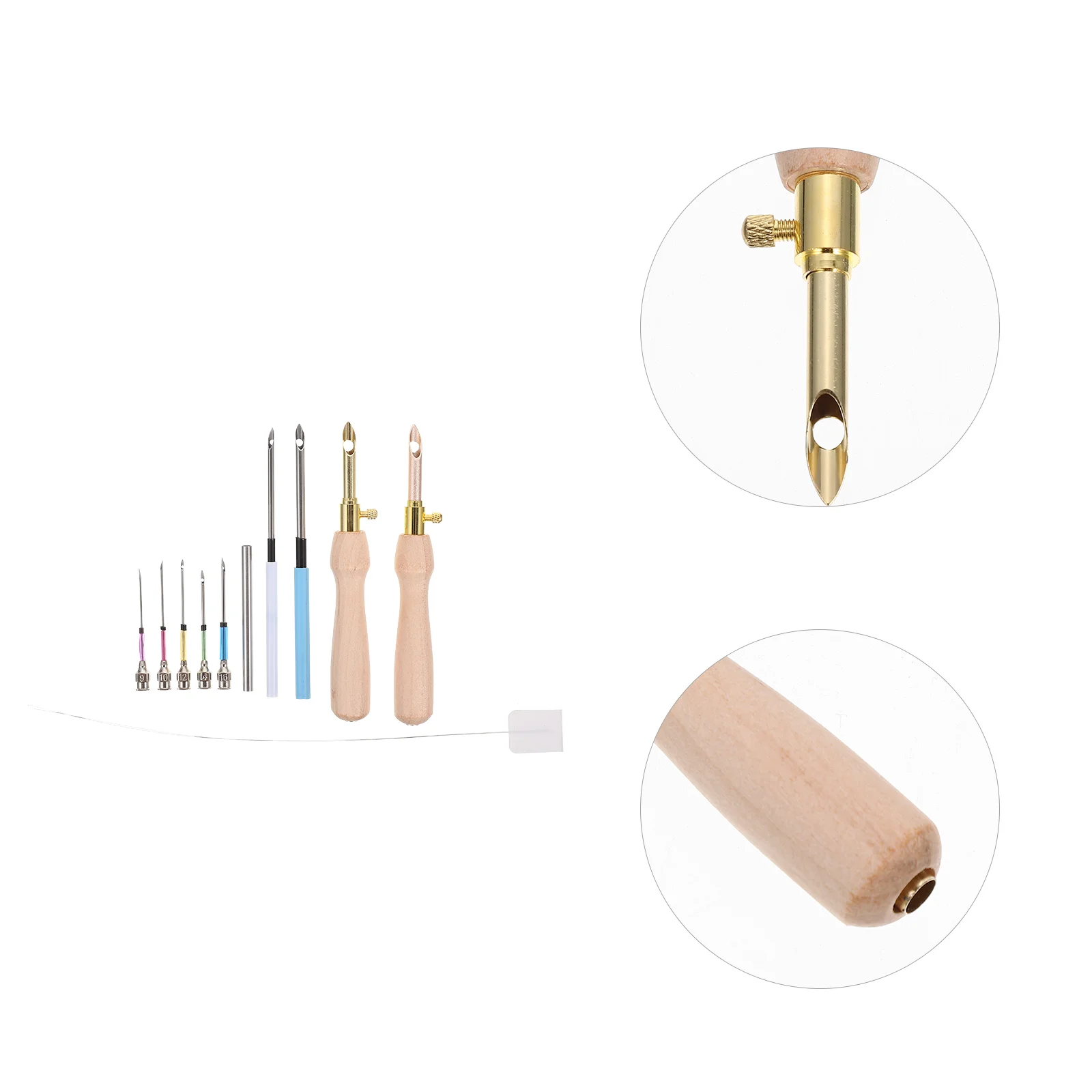 

Embroidery Stitch DIY Kit Piercing Needle Accessories Knitting Needles Punch for Cross Tool Supplies