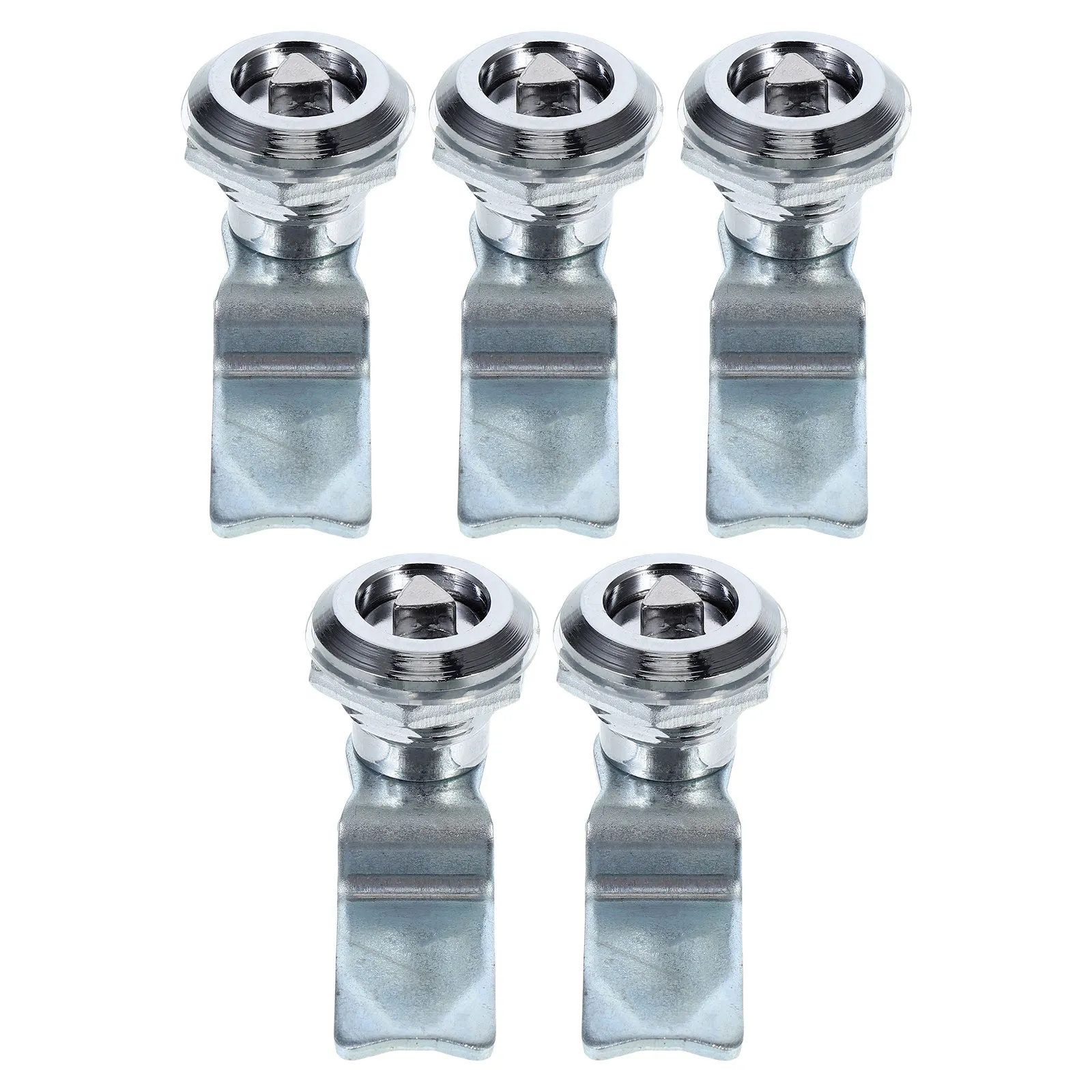 5Pcs Zinc Alloy Cabinet Triangle Cam Lock Adjustable Security Lock for Distribution Box File Cabinet Door Distribution