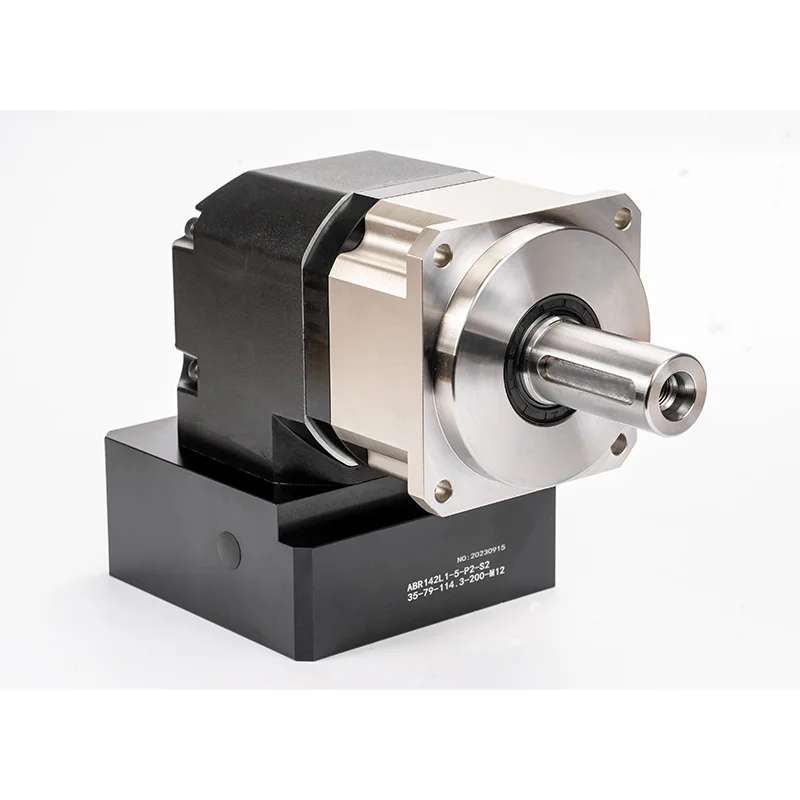Planetary Reducer for Food Processing Machines, Hot Sale L-Type Planetary Gearbox, Low Backlash, 3500-6000r/min