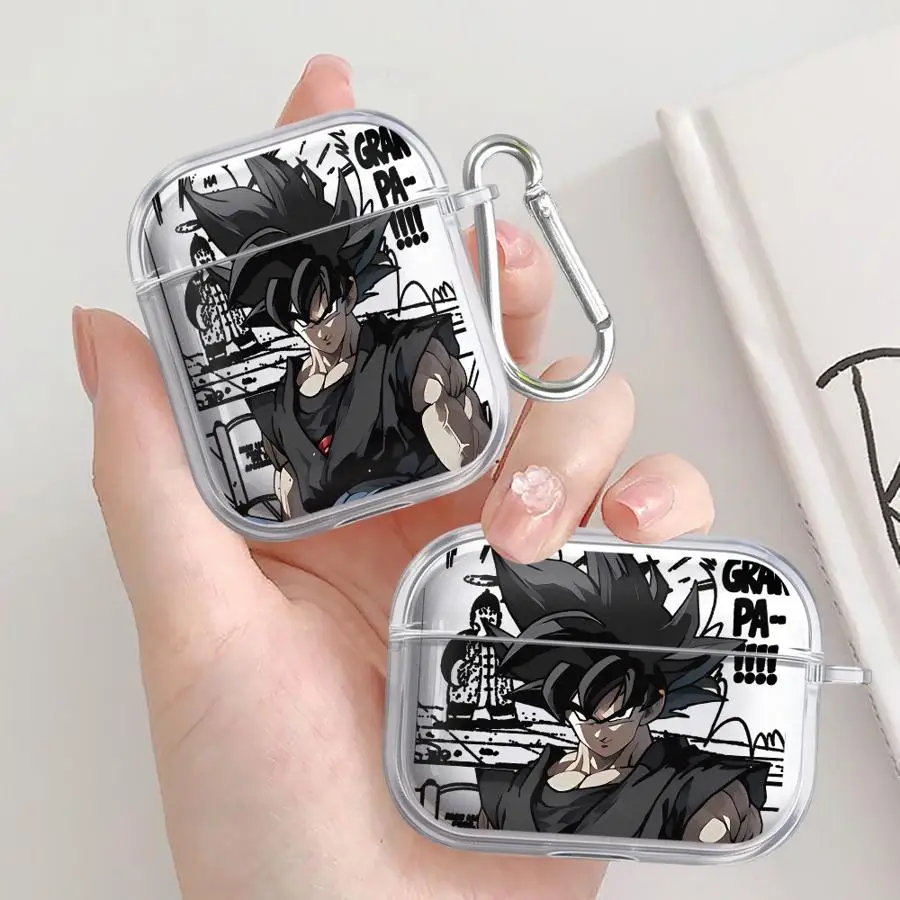 Popular Anime D-ragonS B-allS Goku Case For Airpods 1 Pro2 Pro 4 2 3 Pro3 Clear Earphone Cases Cover