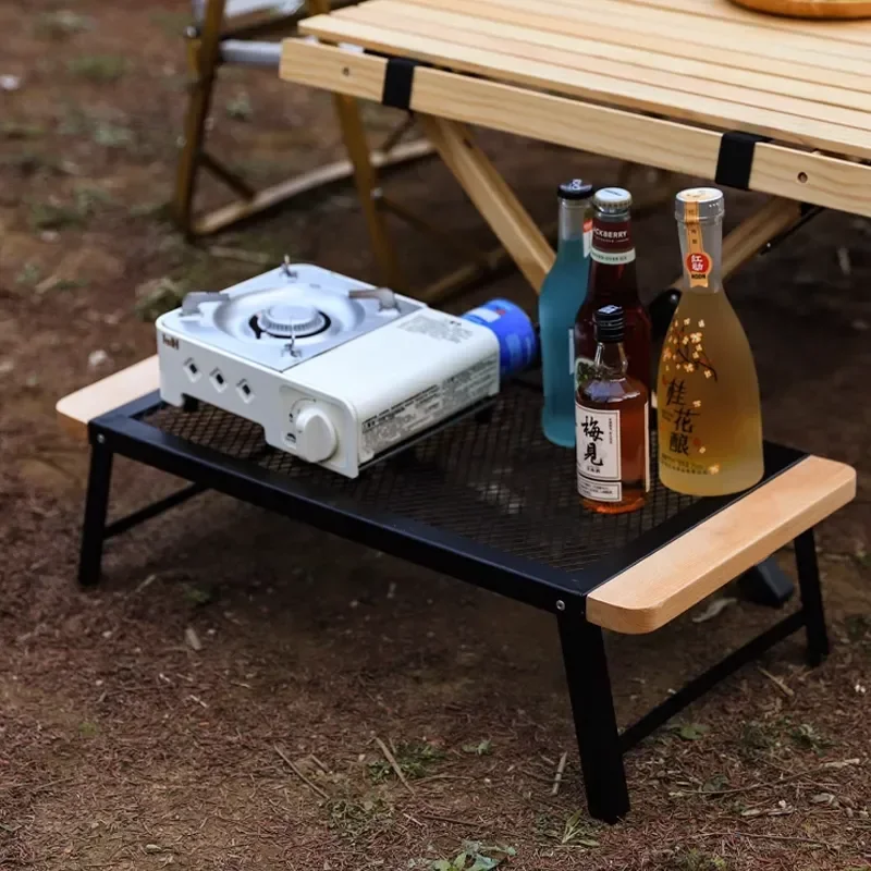 

Стол для пикника с металлической сеткой из массива дерева