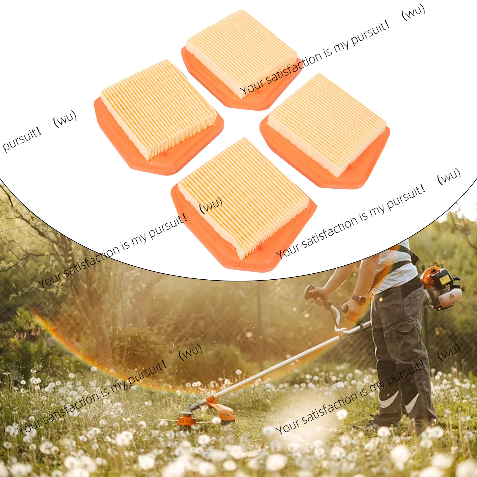 4PCS Air Filter For FS240R FS240CE FS360 FS410 FS460 F40R F40CE F60CE FS360CE FS460CEM FR460TCEM String Trimmer Brush Cutter