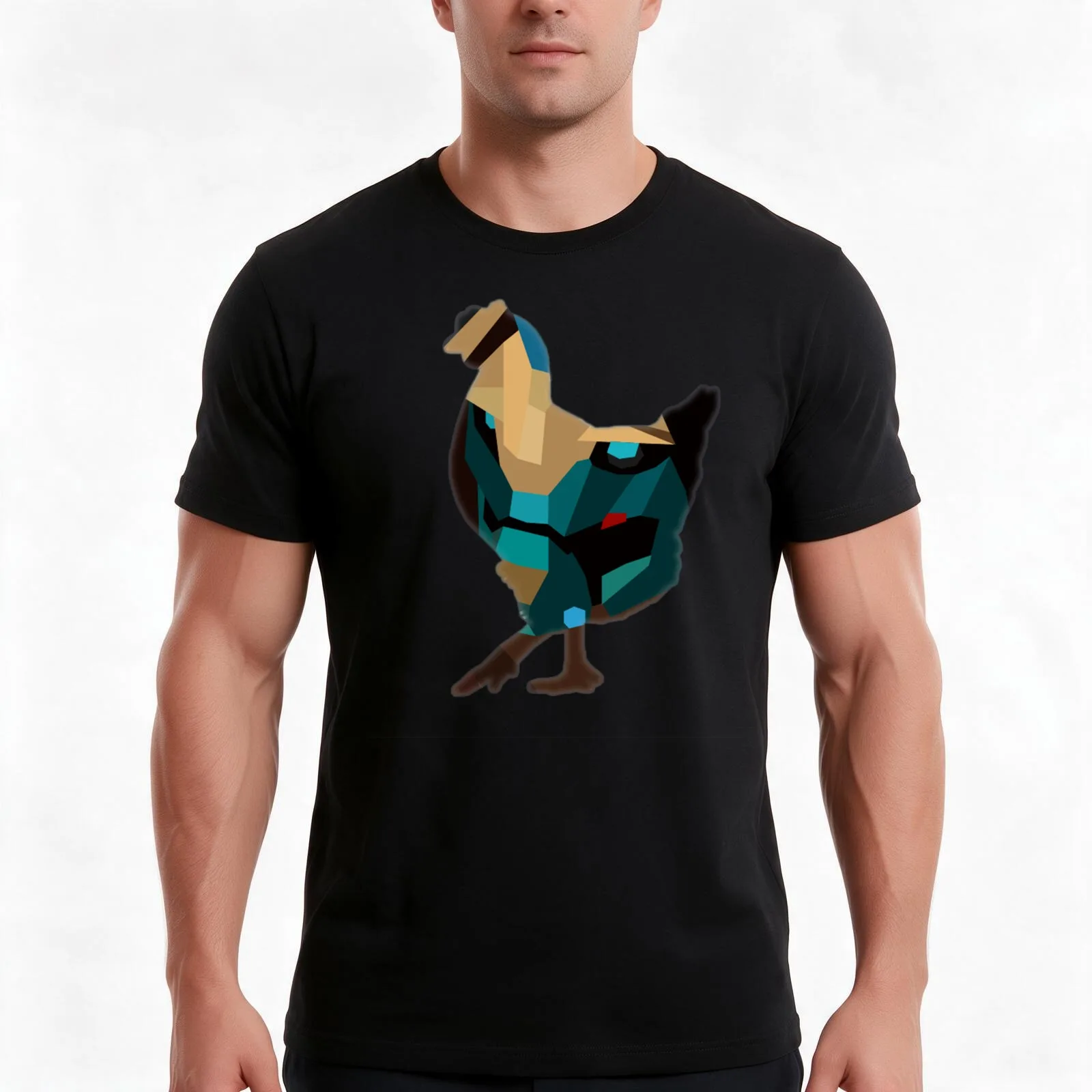 Destiny The Colonel T-Shirt, Summer Casual Cotton Tee, Oversized Streetwear Tops, Vintage Graphic Print, Loose Fit Short Sleeve