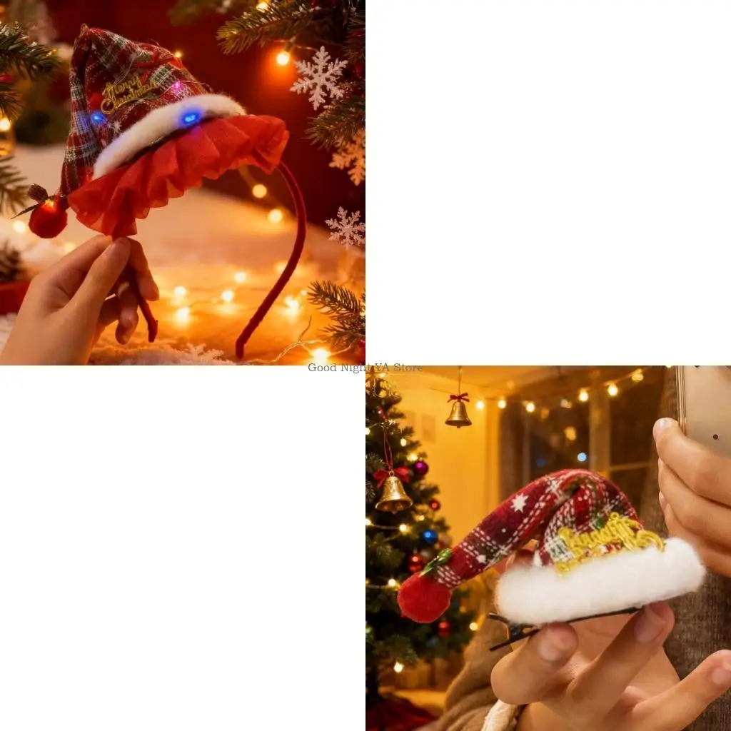 LED 조명 헤어 액세서리 편안한 착용 헤어 클립 어린이 성인 선물