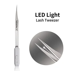 Veyes Inc Upgraded LED Light Isolation Tweezer For Professional Eyelash Extension Veyelash High Quality Stainless Steel Tweezer